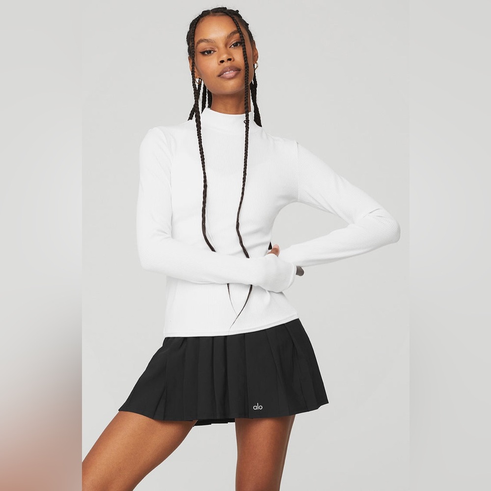 All Wellness Rib Mock Turtleneck - Picture 4 of 10